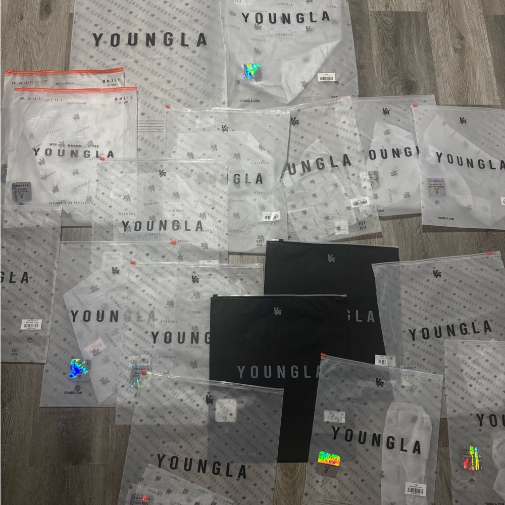 Young LA yla Zipper Bags Lot of 17 total - Multiple Sizes